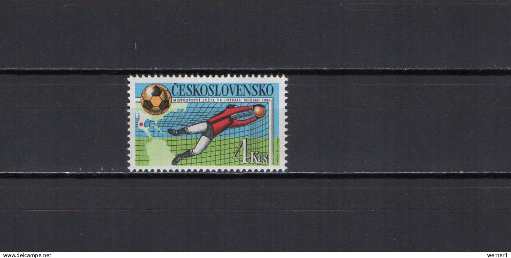 Czechoslovakia 1986 Football Soccer World Cup Stamp MNH - 1986 – Mexico