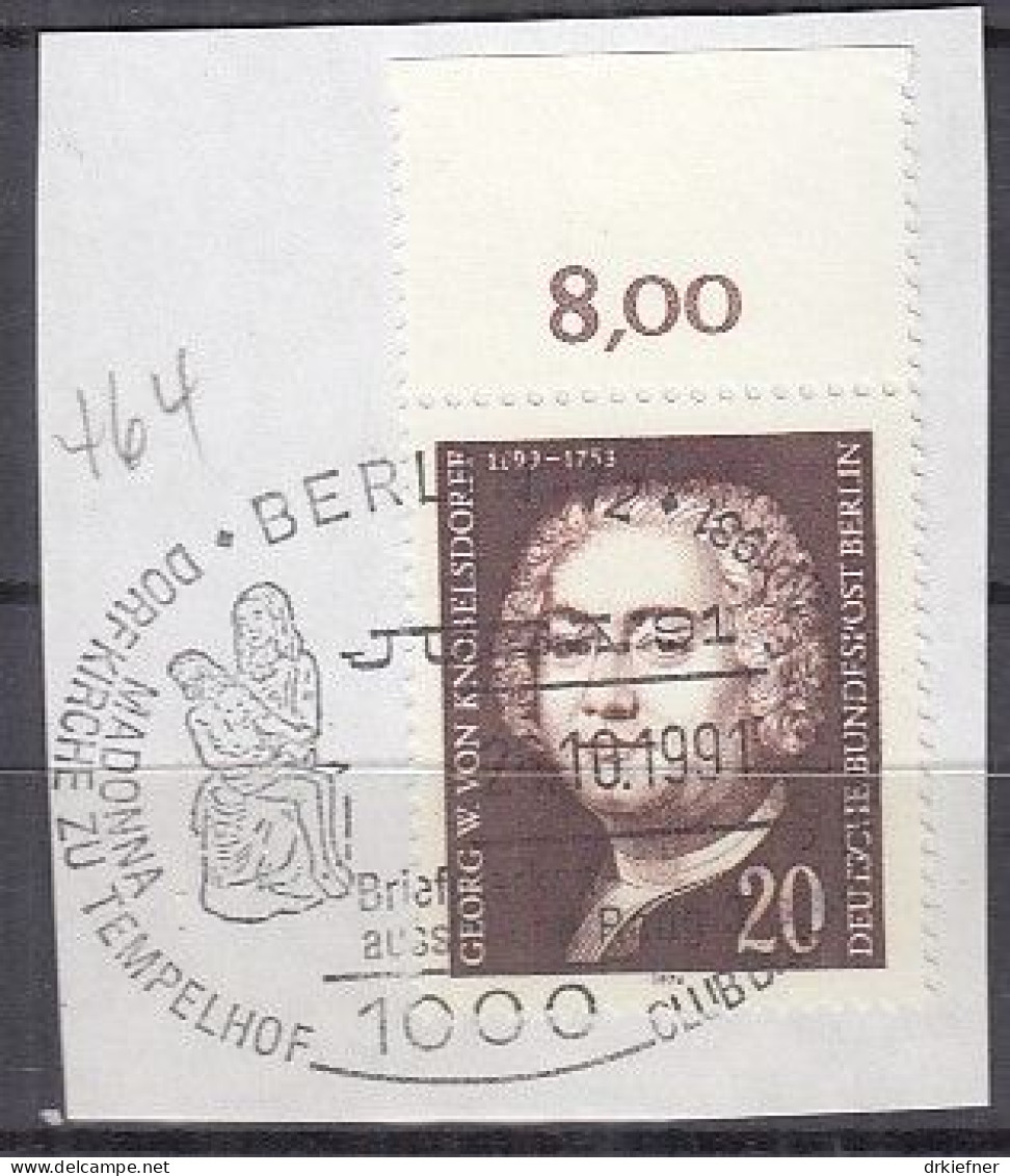BERLIN  464, Gestempelt Auf Briefstück, SoSt., G.W. Von Knobelsdorff, 1974 - Oblitérés