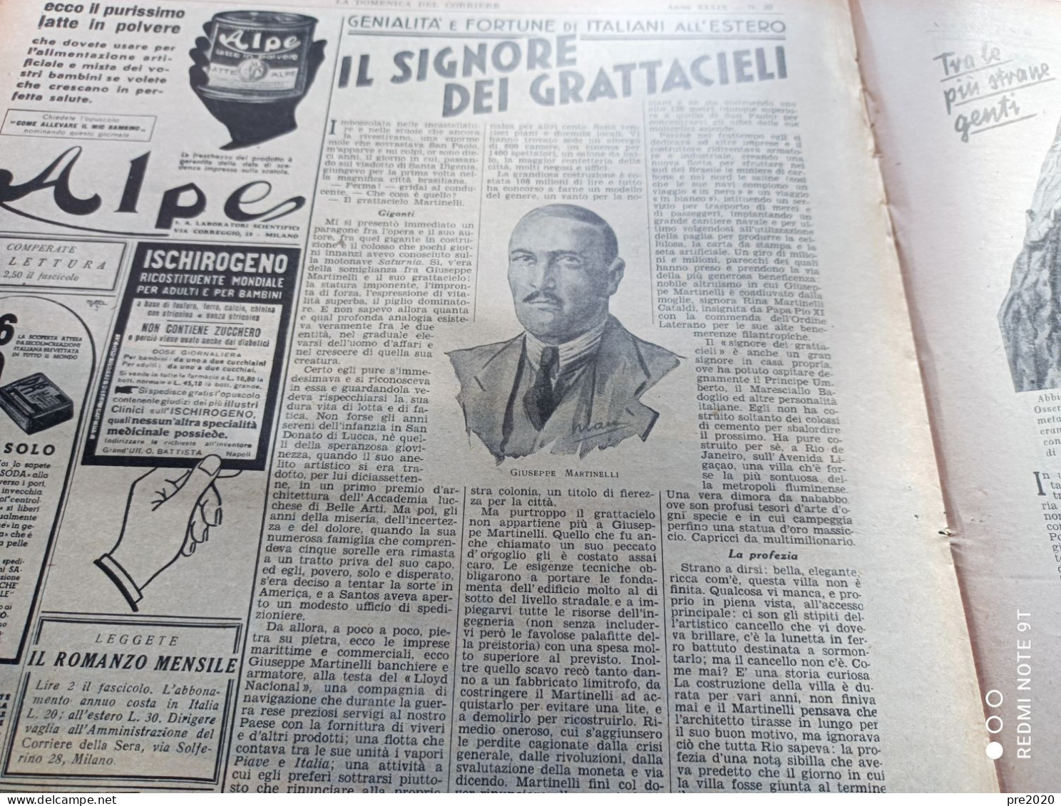 LA DOMENICA DEL CORRIERE 1937 SAN DONATO DI LUCCA PAVIA - Otros & Sin Clasificación