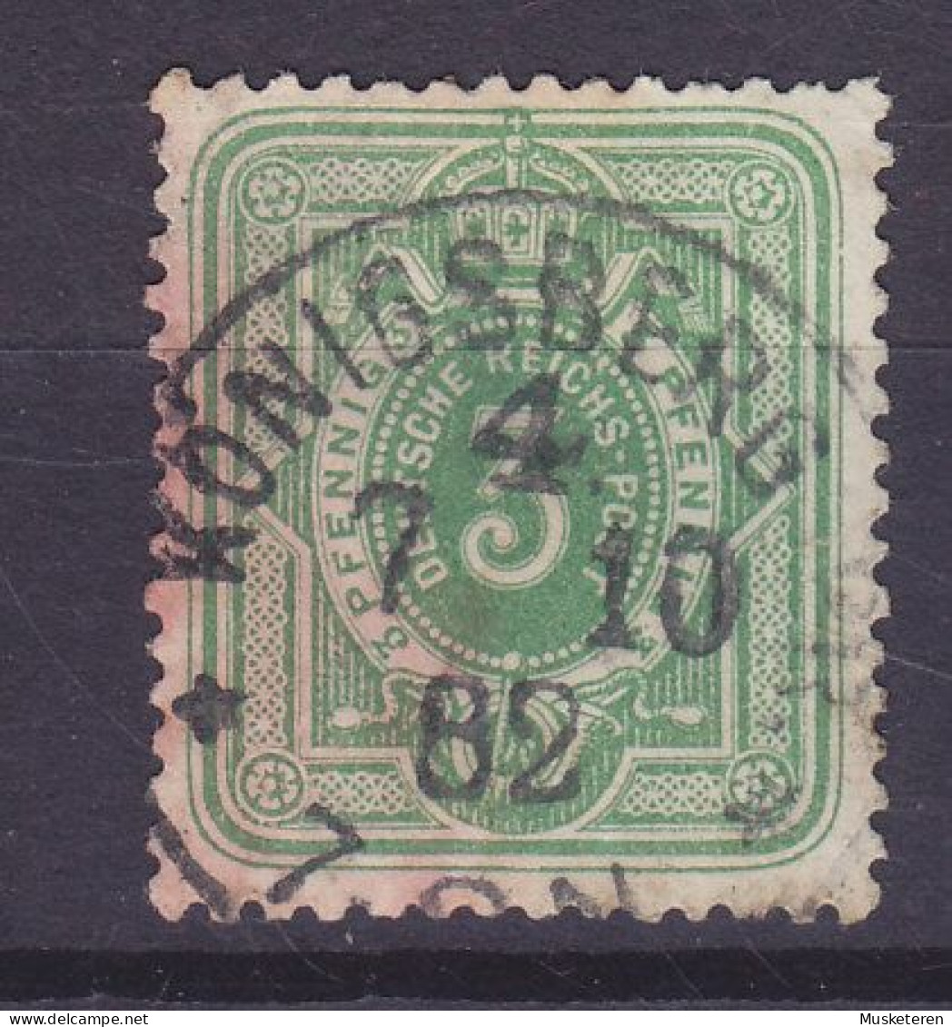 Poland Vorläufer Reichspost 1880 Mi. 39, 3 Pf. Deluxe KÖNIGSBERG (Królewiec) Ostpreussen 1882 Cancel !! - Gebraucht