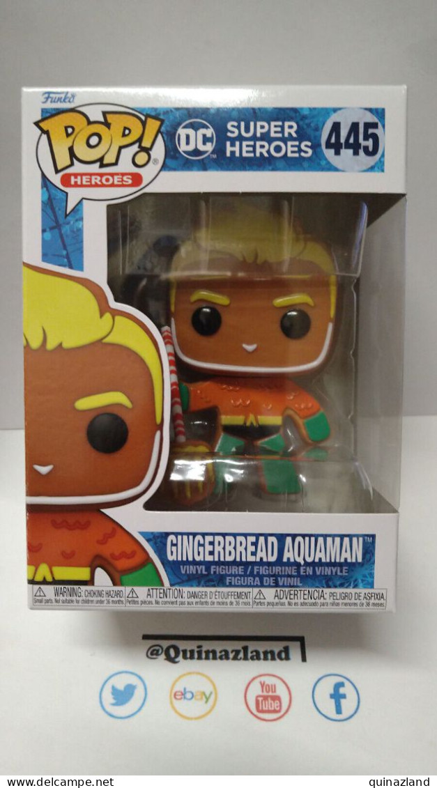Funko Pop! DC COMICS HOLIDAY N° 445 Gingerbread Aquaman (F39) - Other & Unclassified