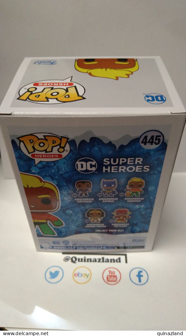 Funko Pop! DC COMICS HOLIDAY N° 445 Gingerbread Aquaman (F39) - Otros & Sin Clasificación