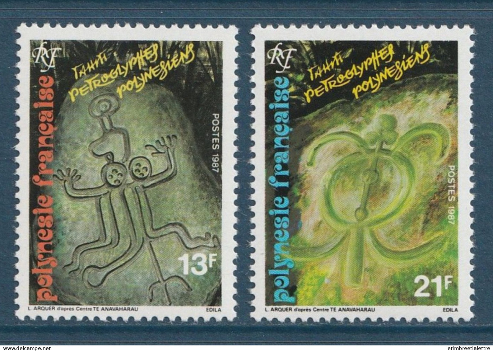 Polynésie - YT N° 280 Et 281 ** - Neuf Sans Charnière - 1987 - Ongebruikt
