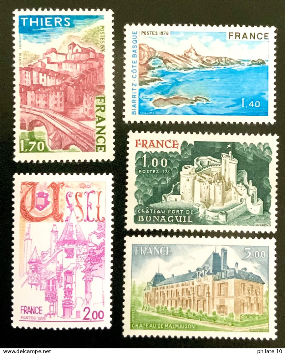 1976 FRANCE SÉRIE TOURISTIQUE - NEUF** - Unused Stamps