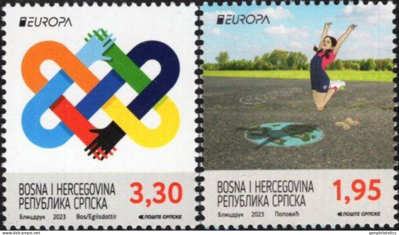 BOSNIA (Serbia) 2023 Europa CEPT. The Peace - Fine Set MNH - Bosnië En Herzegovina