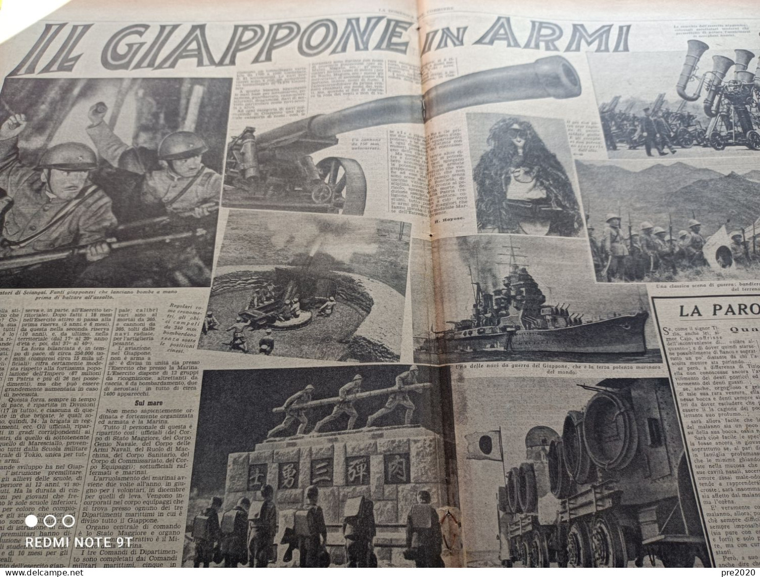 LA DOMENICA DEL CORRIERE 1937 IL GIAPPONE IN ARMI RONCIGLIONE - Other & Unclassified