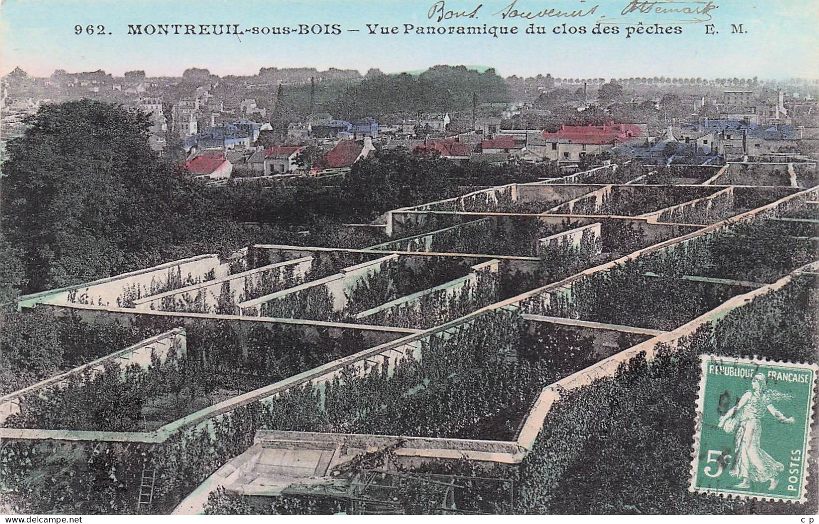 Montreuil  -  Vue Panoramique Du Clos Des Peches  -  CPA °J - Montreuil