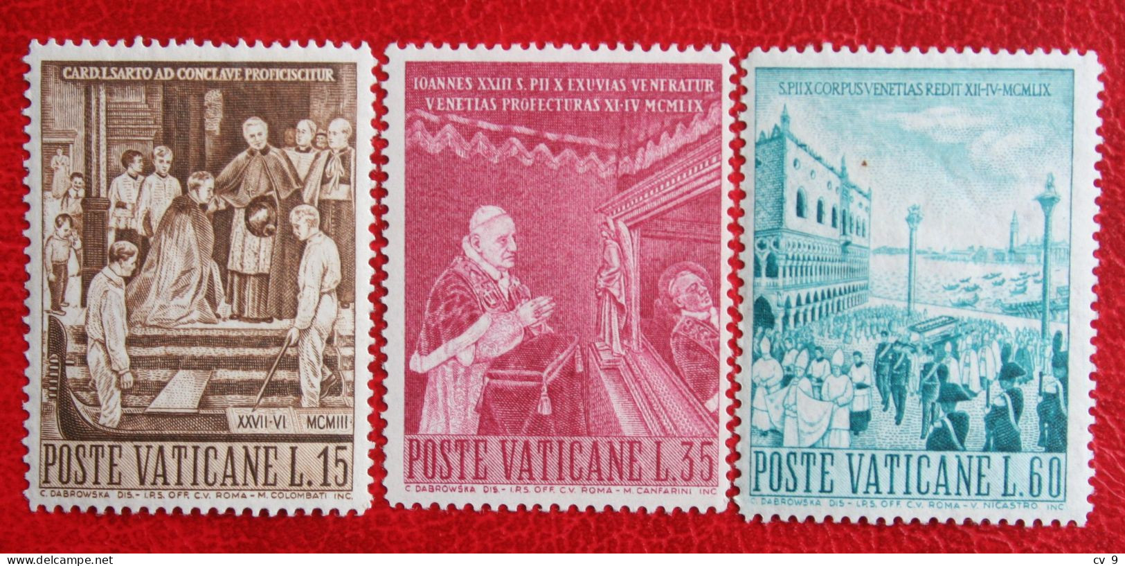 Pape Pius X 1960 Mi 344-346 Yv 299-301 Ongebruikt / MH / * VATICANO VATICAN VATICAAN - Unused Stamps