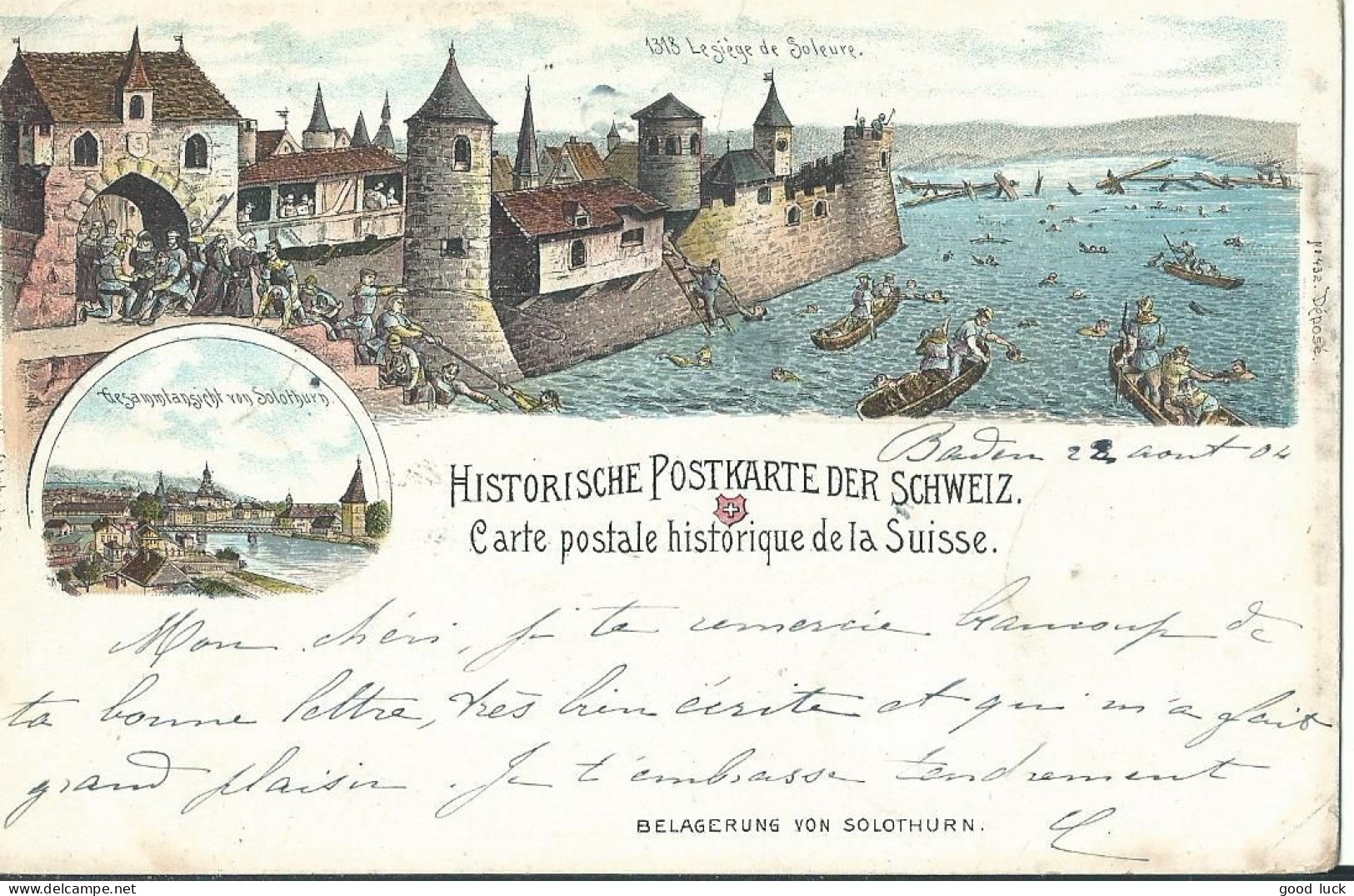 SUISSE CARTE 5c  AMBULANT N° 13 POUR THUN DE 1904 LETTRE COVER - Lettres & Documents