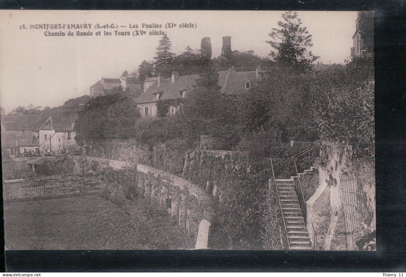 Cpa 78 Montfort L'Amaury Les Poulies Chemin De Ronde Et Les Tours - Montfort L'Amaury