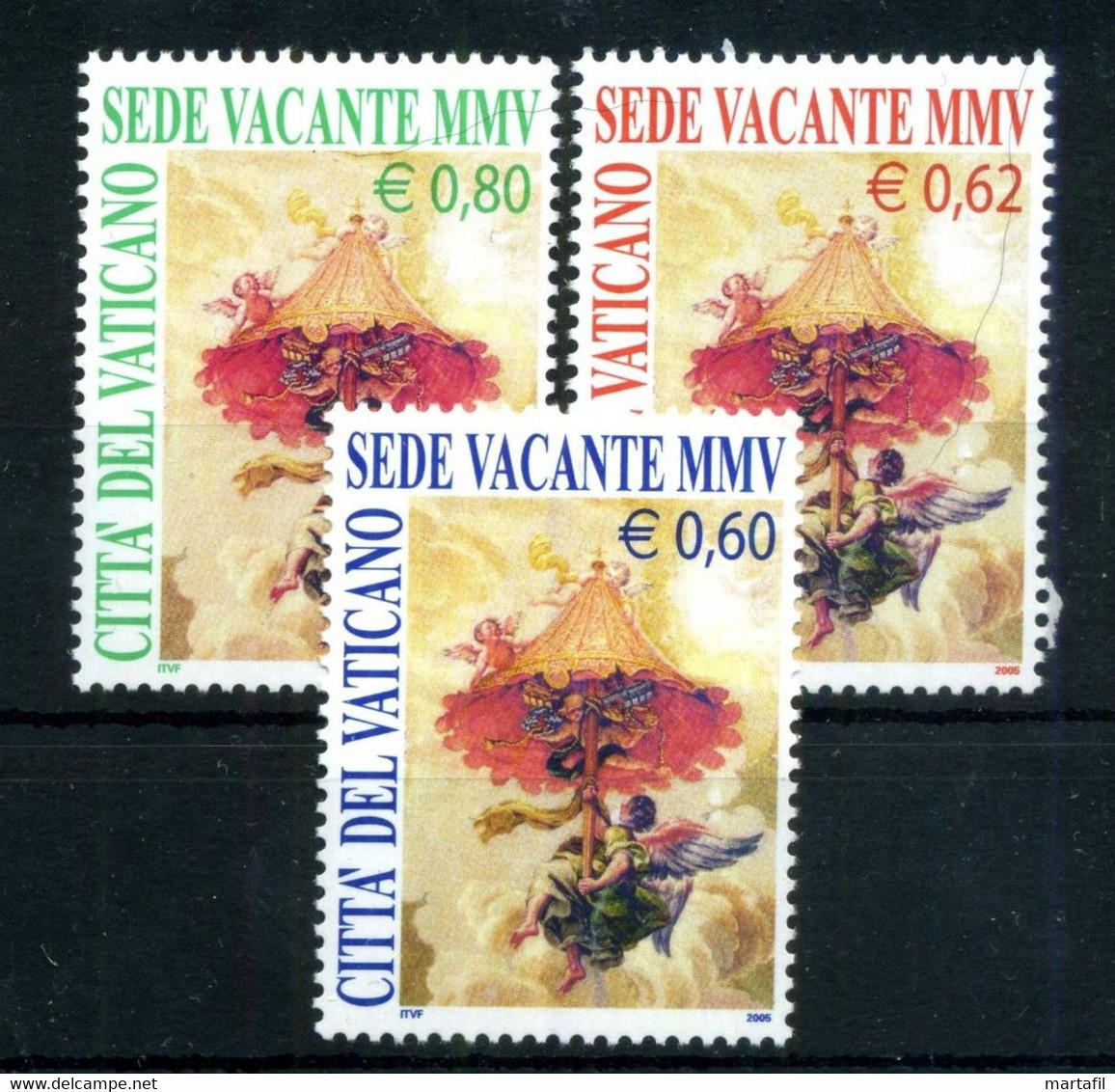 2005 VATICANO SET MNH ** 1372/1374 Sede Vacante - Unused Stamps