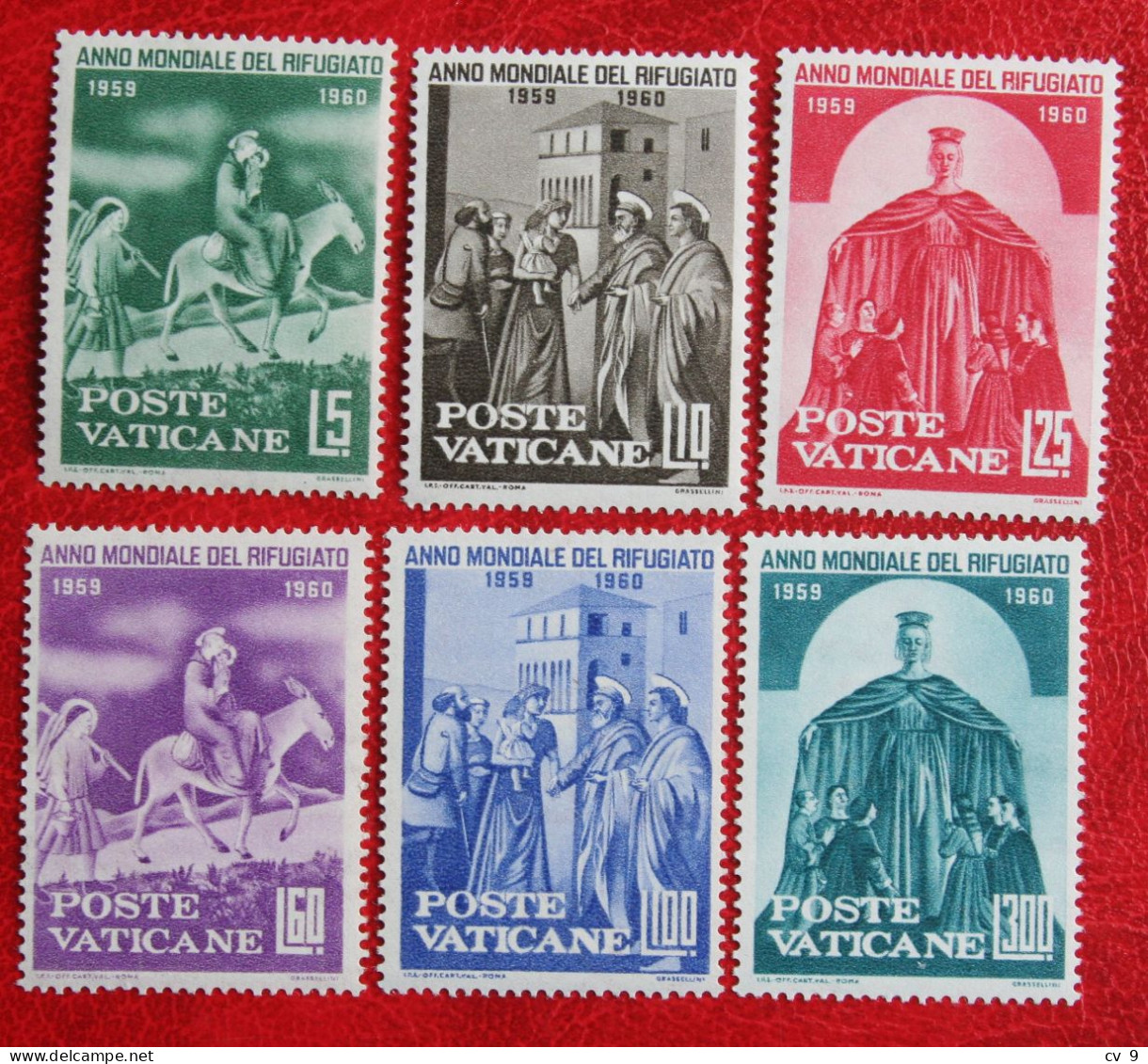 World Refugee Year Weltflüchtlingsjahr 1960 Mi 338-343 Yv 293-298 POSTFRIS / MNH / ** VATICANO VATICAN VATICAAN - Unused Stamps