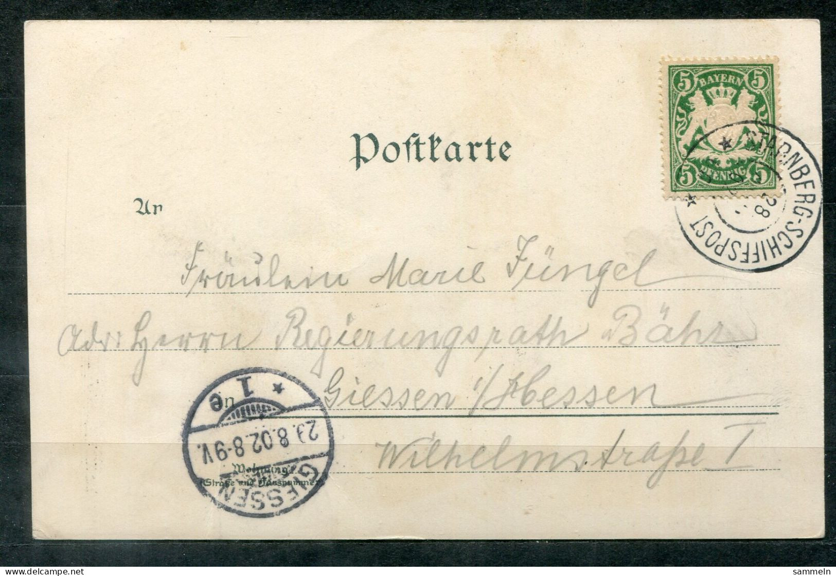 BAYERN - Schiffspost, Navire, Paquebot, Ship Letter, Stempel STARNBERG-SCHIFFSPOST Auf Litho-AK Starnberger See - Covers & Documents