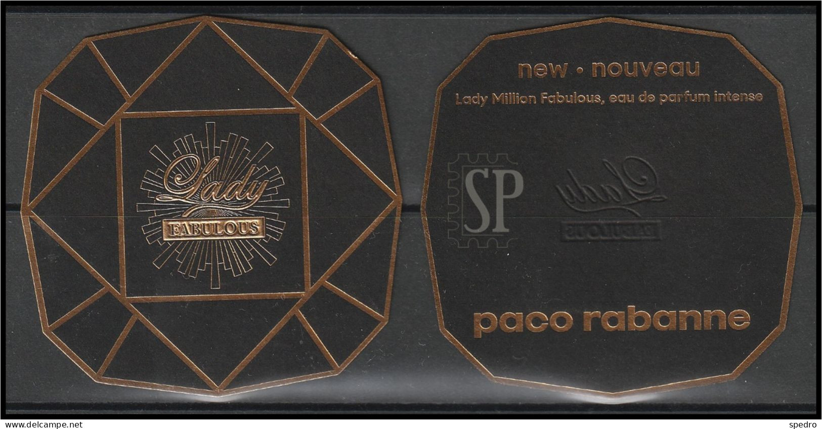 Paco Rabanne Lady Fabulous Parfum 1 Perfume Card Carte Parfumée Cartão Perfumado 2023 Beauty Woman Femme - Modernas (desde 1961)