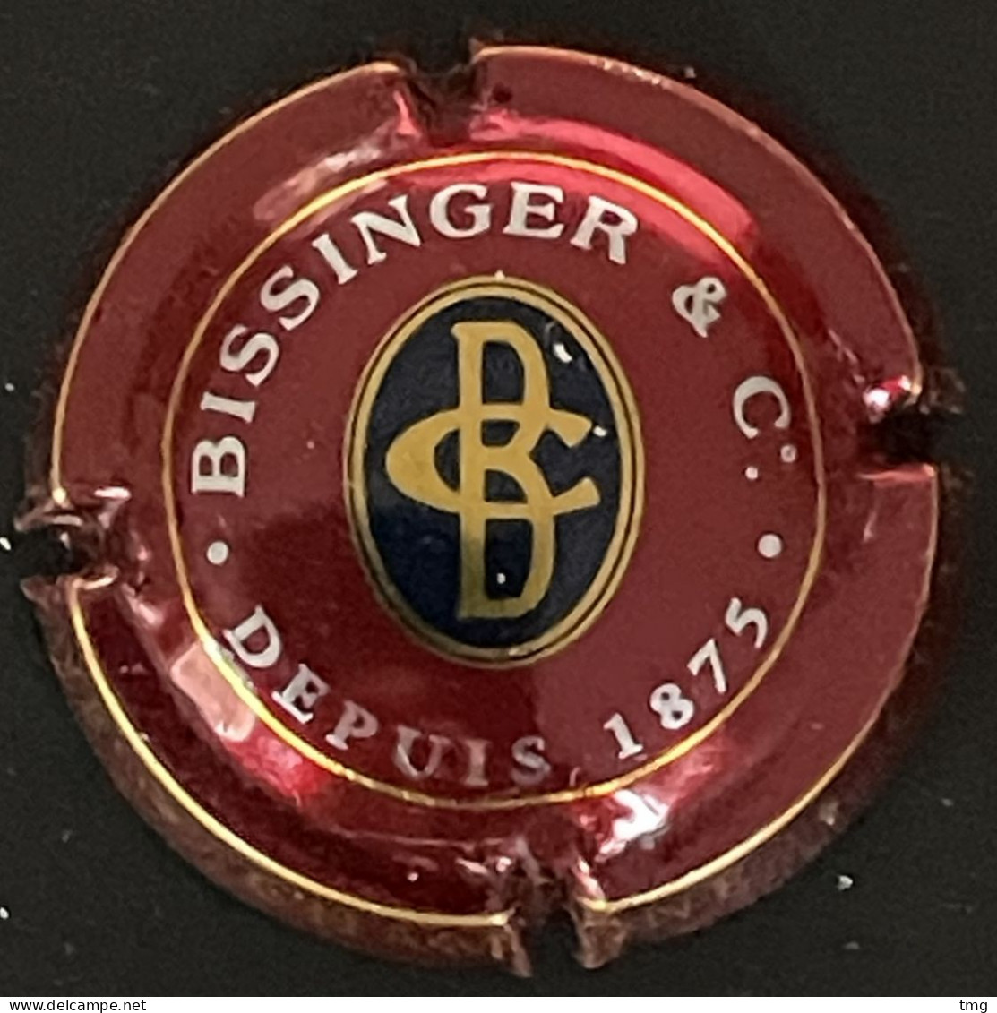 133 - 3a - Bissinger & C, Bissinger Avec 2 S, Point Après C Or Foncé (côte 2 €) Capsule De Champagne - Bisinger