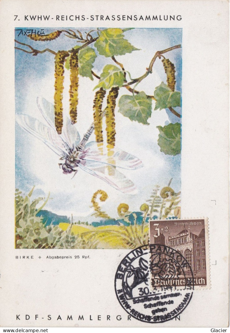 Dt- Reich - Postkarte 7. KWHW- Reichs- Strassensammlung - KDF- Sammlergruppen, Mit SST Frankfurt/ Main Vom 30.3.41 - Guerra 1939-45