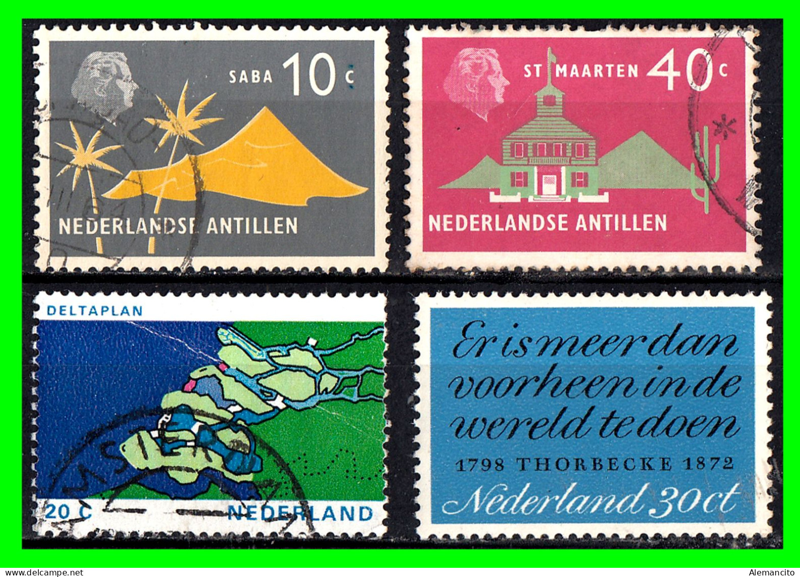 PAISES BAJOS ( EUROPA )  SELLOS DIFERENTES AÑOS Y VALORES - Used Stamps