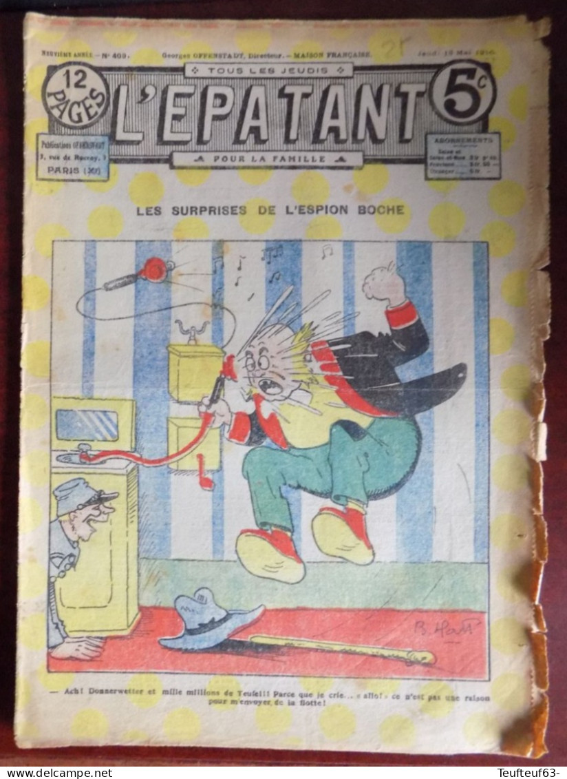 L'Epatant N° 409 Pieds Nickelés - - Other Magazines