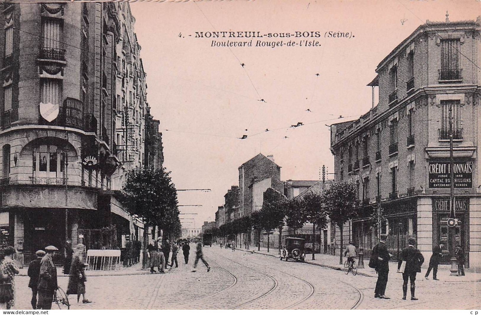 Montreuil  - Boulevard Rouget De L'isle -  CPA °J - Montreuil