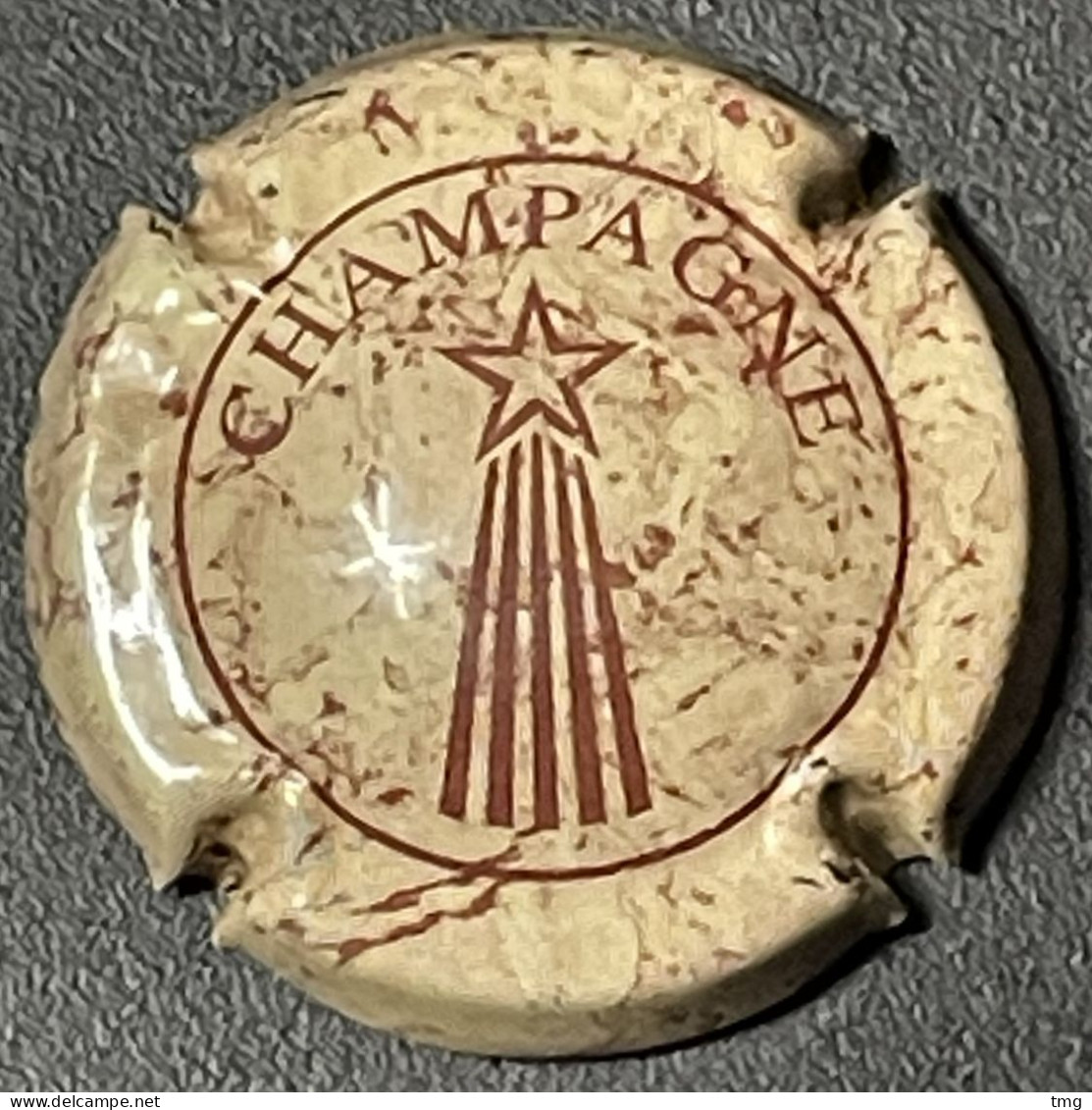 169 - Générique 643 - Champagne, étoile Filante, Beige Et Marron Capsule De Champagne - Autres & Non Classés