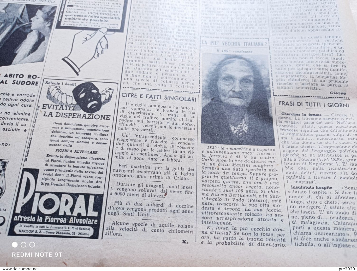 LA DOMENICA DEL CORRIERE 1937 BARI ZANZI POTENZA CASTELLABATE SANT’ANGELO IN VADO PALENA INTRA - Autres & Non Classés