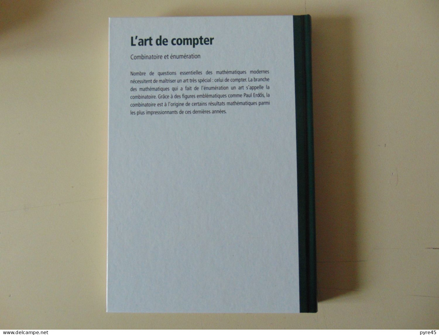 L ART DE COMPTER COMBINATOIRE ET ENUMERATION JUANJO RUE 2012 - Wissenschaft