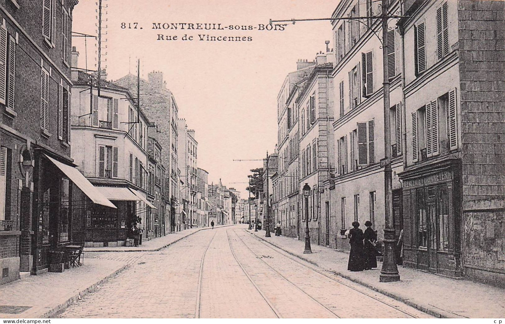 Montreuil  - La Rue De Vincennes - Mercerie - Bonneterie - CPA °J - Montreuil