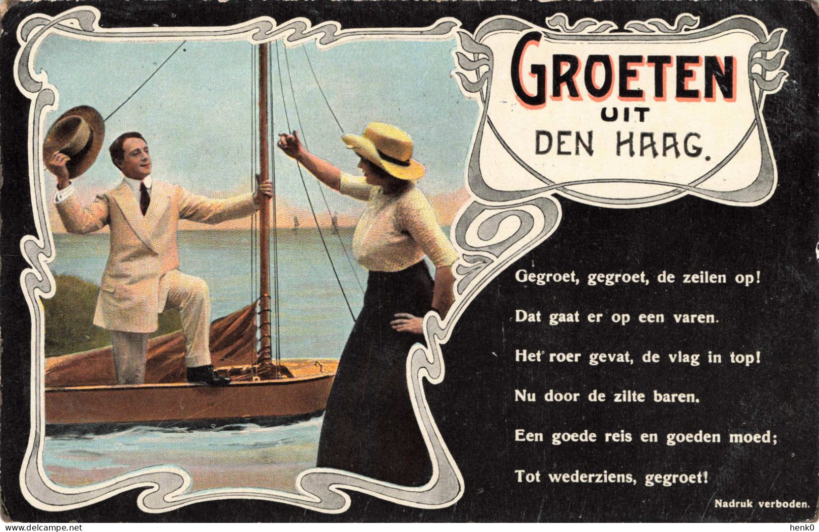 Den Haag Groeten Uit Fantasiekaart Oud 1914 C3118 - Den Haag ('s-Gravenhage)