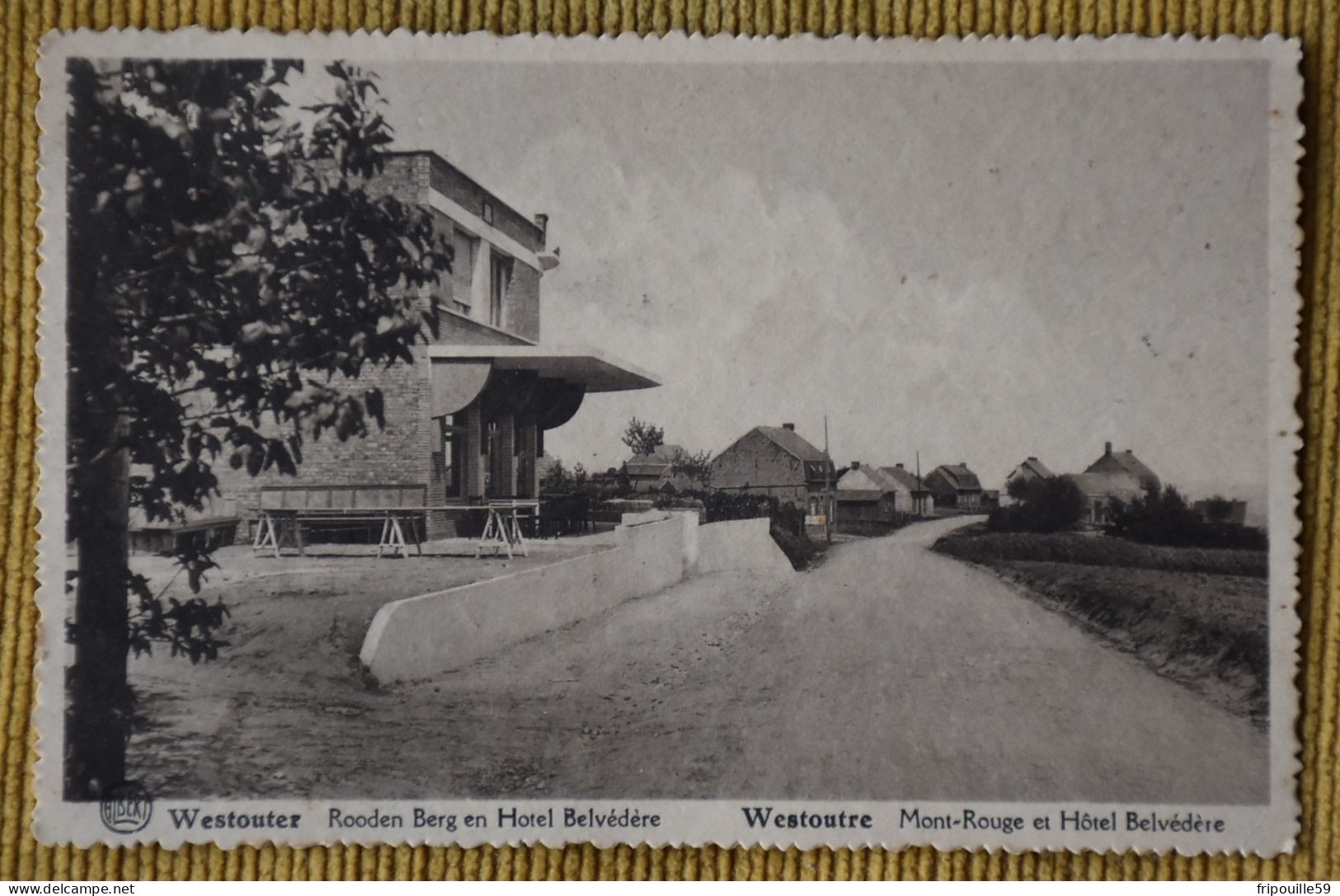 Westouter - Rooden Berg En Hôtel Belvedere - Ed. Albert - Voir Cachet De La Maison Au Verso - 1934 - Heuvelland