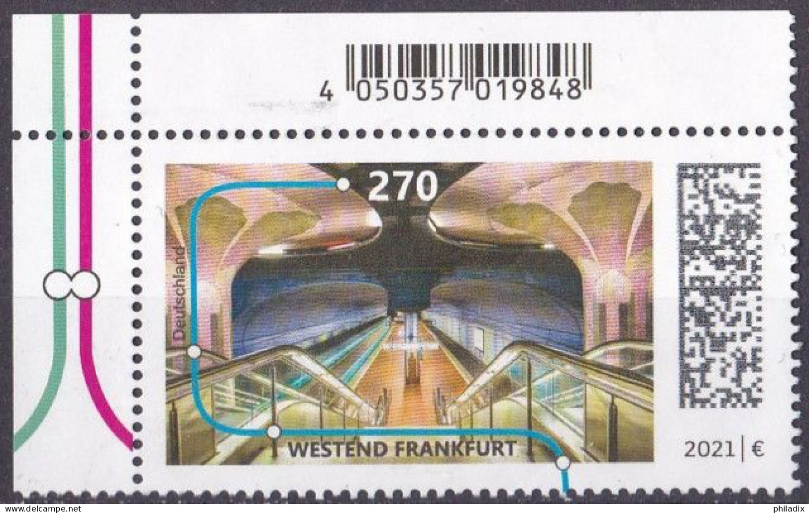 BRD 2021 Mi. Nr. 3594 Eckrand O/used (BRD1-4) - Used Stamps