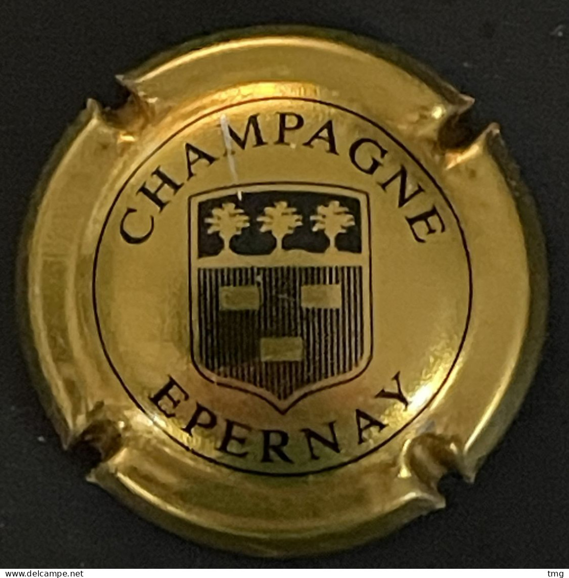 291 - 12 - Epernay Générique, écusson Or Et Noir (côte 1,5 €) Capsule De Champagne - Epernay