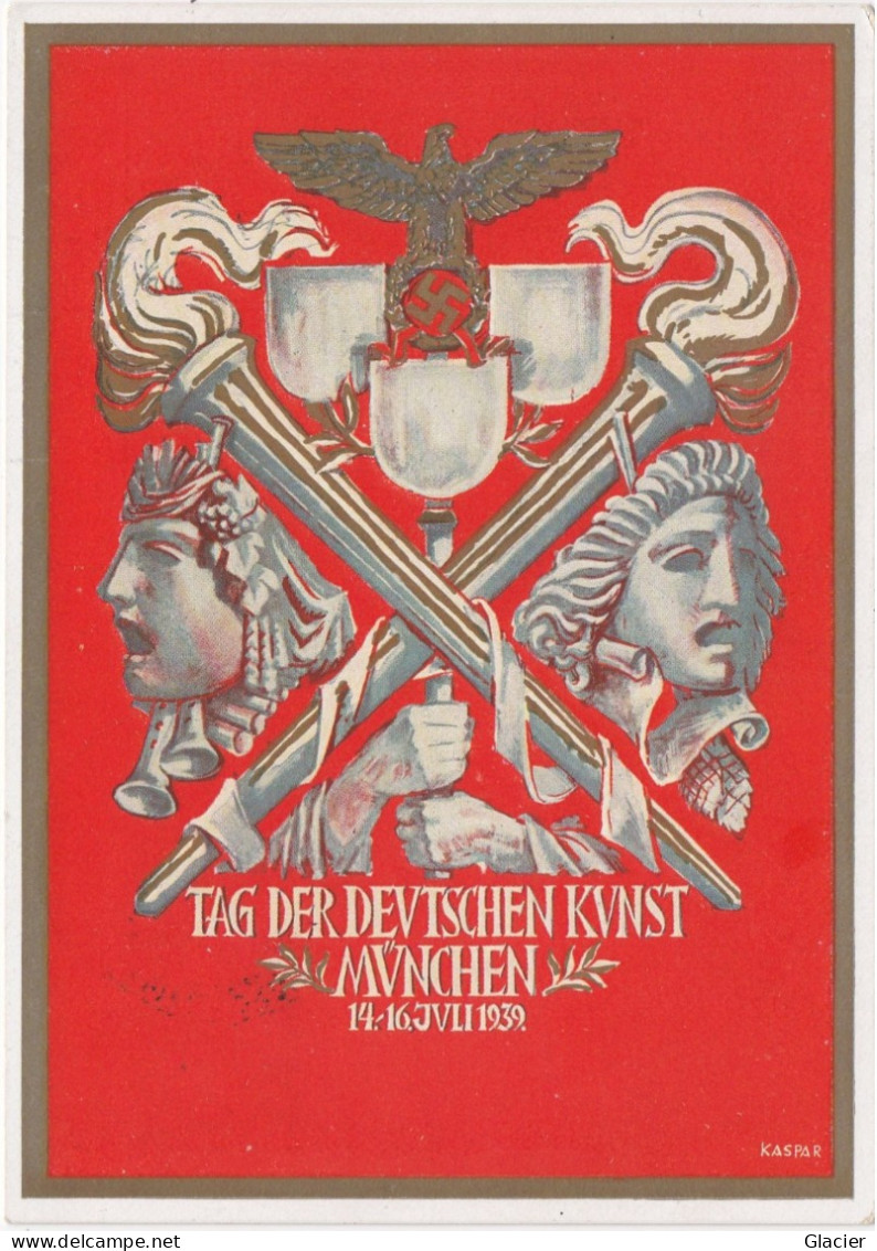 Propaganda Drittes Reich - Tag Der Deutschen Kunst München 1939 - Privatganzsache - Guerre 1939-45