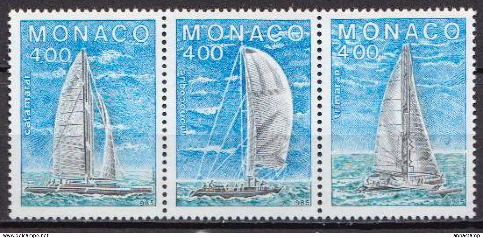 Monaco MNH Set - Sailing