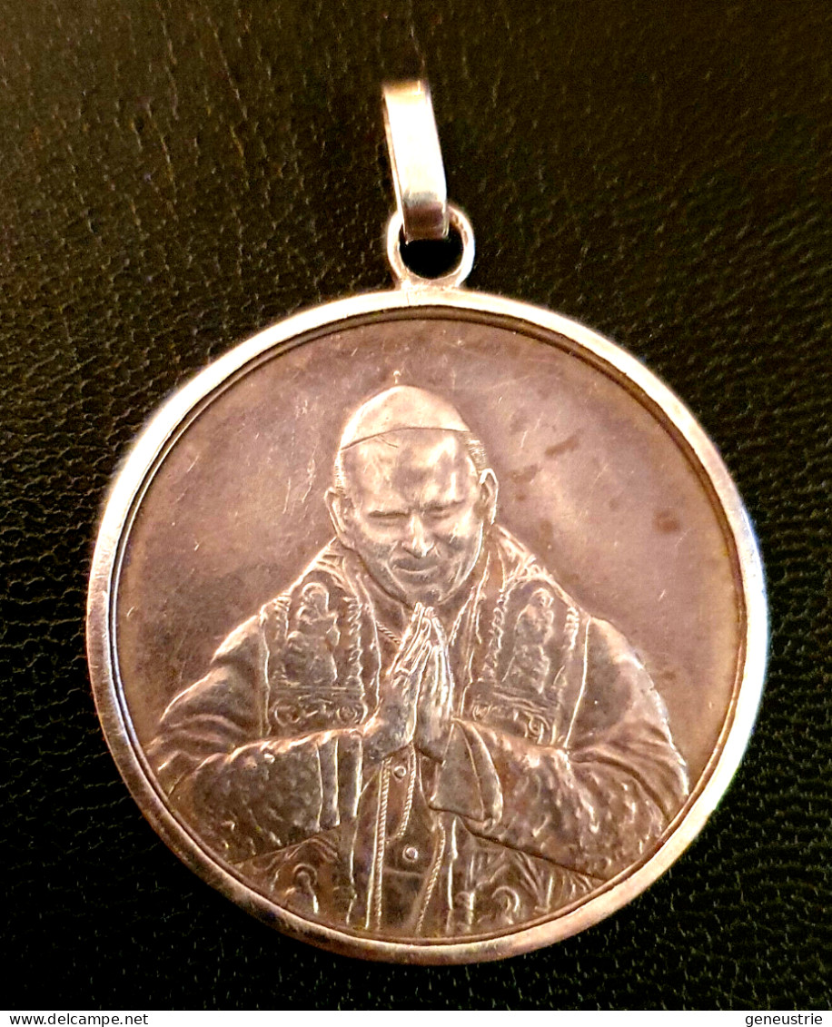 Belle Médaille Religieuse Argent Massif 1978 "Pape Jean-Paul II" Vatican - Religion & Esotérisme