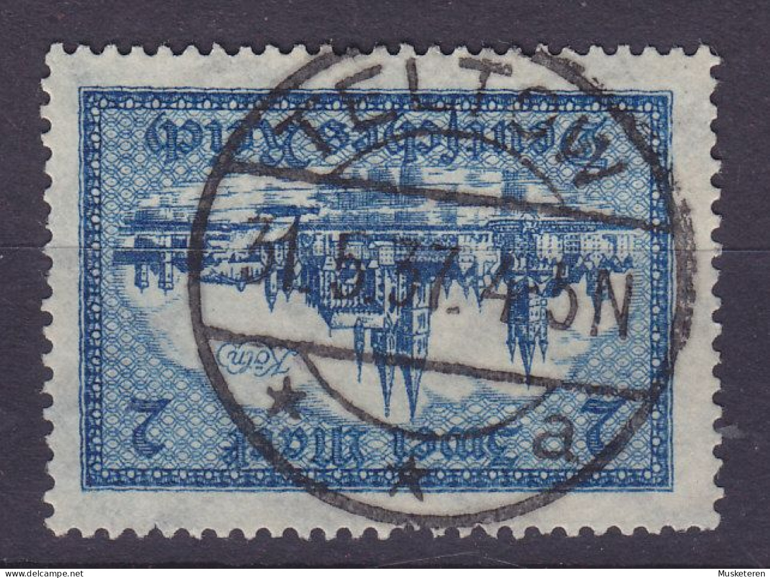 Deutsches Reich 1924 Mi. 365, 2 M Blick Auf Alt-Köln Deluxe (Inverted) TELTOW Cancel !! - Usati