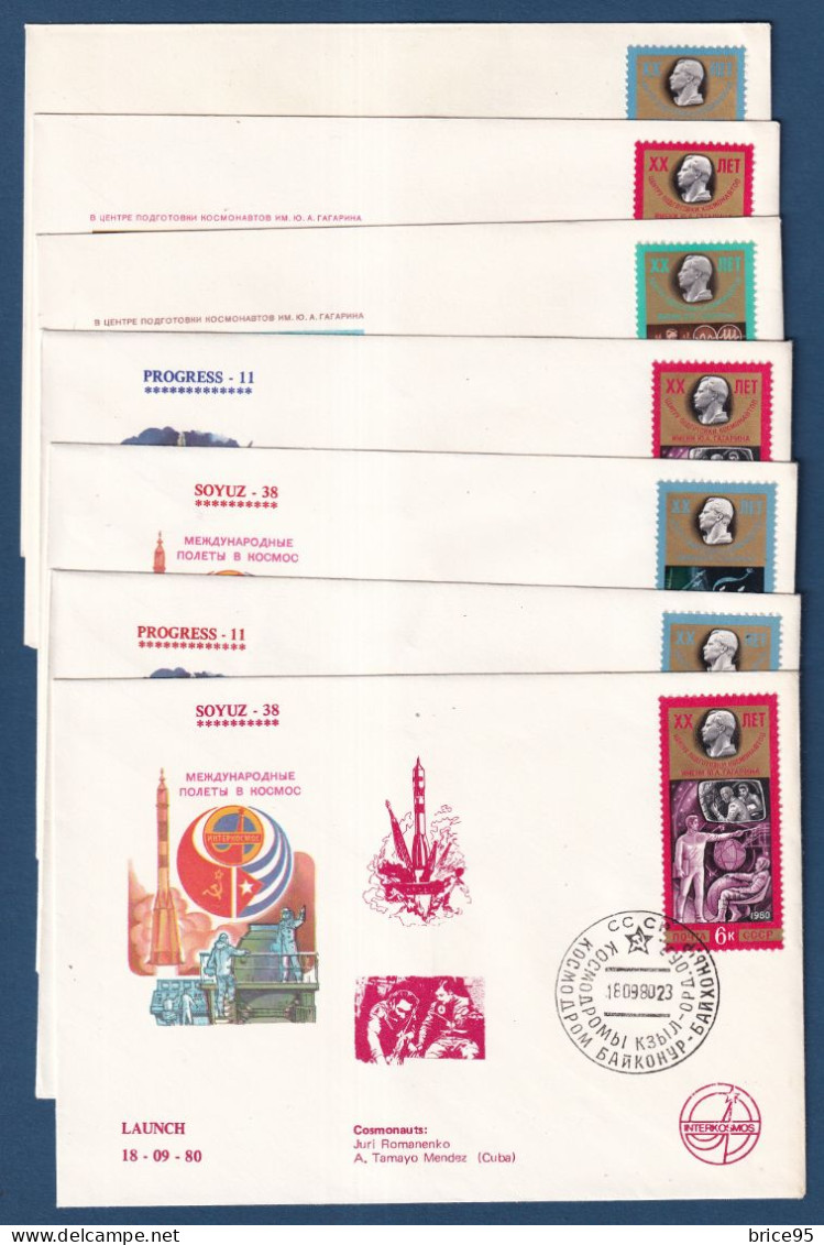 Russie - CCCP - FDC - Premier Jour - Soyouz 40 - Espace - 1980 - Covers & Documents