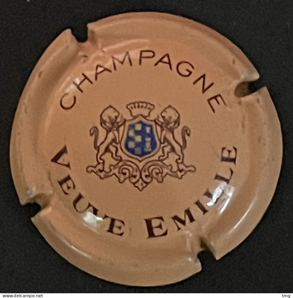 316 - 2 - Veuve Emille (saumon Et Bleu) (côte 3 €) Capsule De Champagne - Other & Unclassified