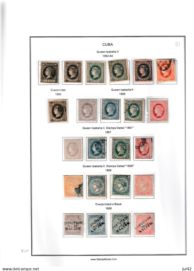 Beautiful Classic Cuba Collection 1855-1910. Mint And Used. Almost Complete. Scott Catalogue Value $ 4650.00 - Verzamelingen & Reeksen