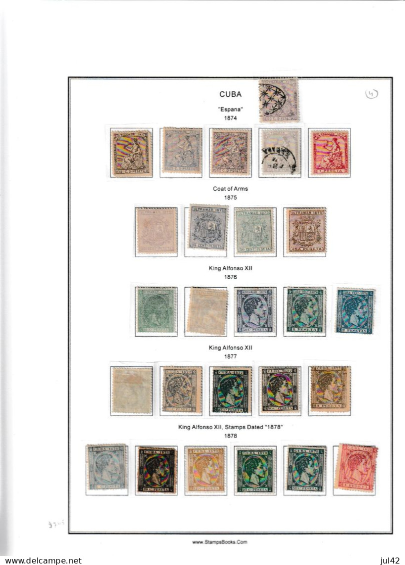 Beautiful Classic Cuba Collection 1855-1910. Mint And Used. Almost Complete. Scott Catalogue Value $ 4650.00 - Lots & Serien