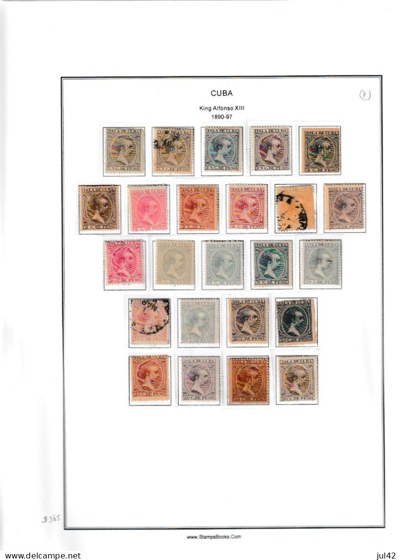 Beautiful classic Cuba collection 1855-1910. Mint and used. Almost complete. Scott catalogue value $ 4650.00