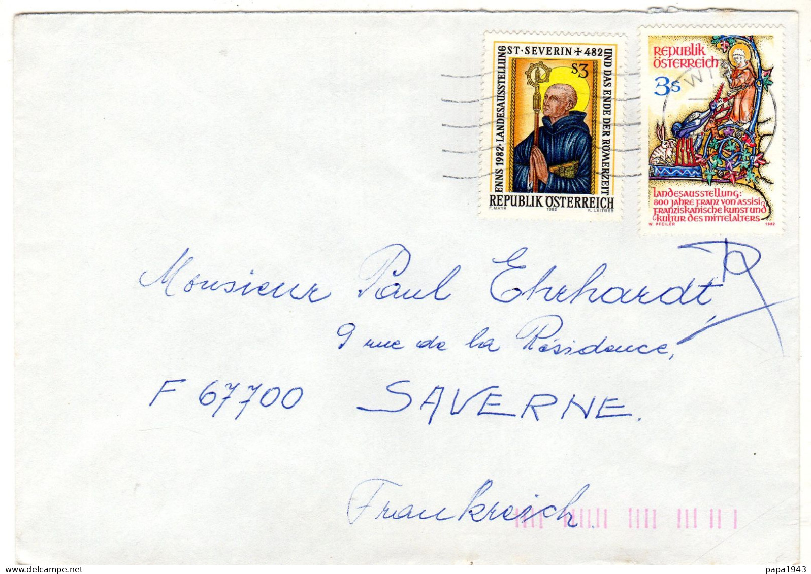 Lettre D' AUTRICHE MODLING  Envoyée à SAVERNE 67 - Cartas & Documentos