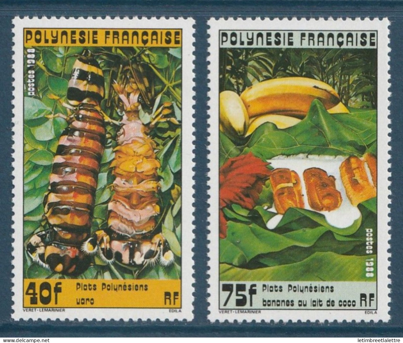 Polynésie Française - YT N° 295 Et 296 ** - Neuf Sans Charnière - 1988 - Ungebraucht