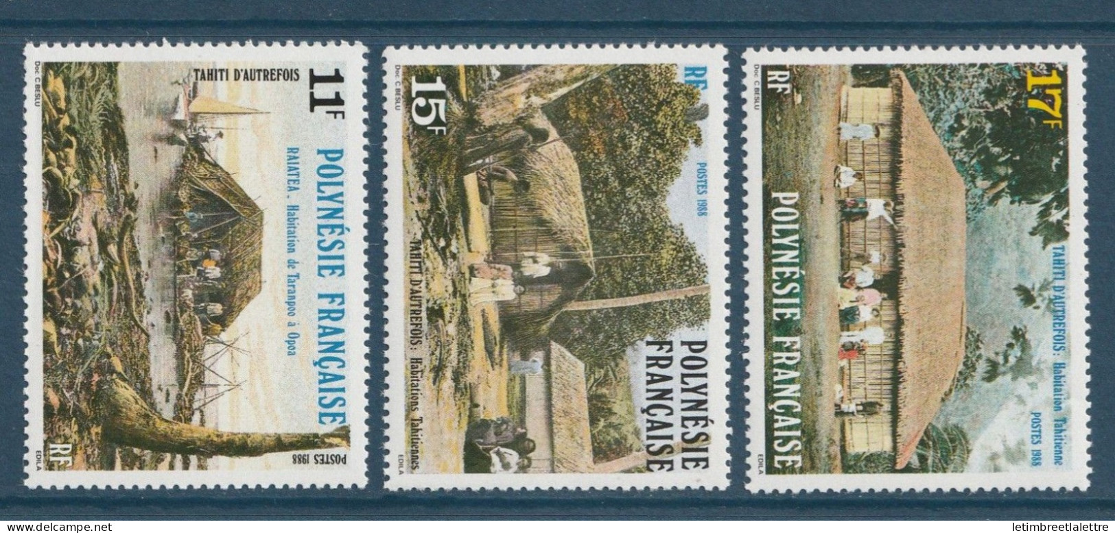 Polynésie - YT N ° 299 à 301 ** - Neuf Sans Charnière - 1988 - Unused Stamps