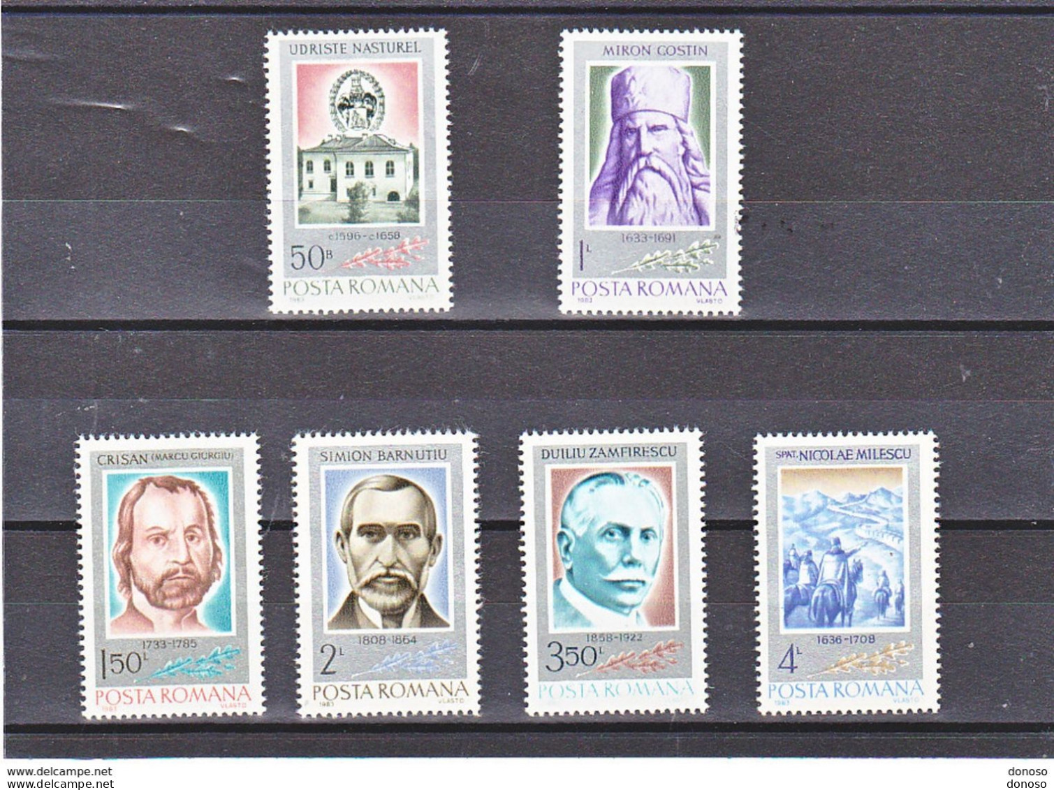 ROUMANIE 1984 Personnalités Yvert 3491-3496, Michel 4013-4018 NEUF** MNH Cote 5,50 Euros - Unused Stamps