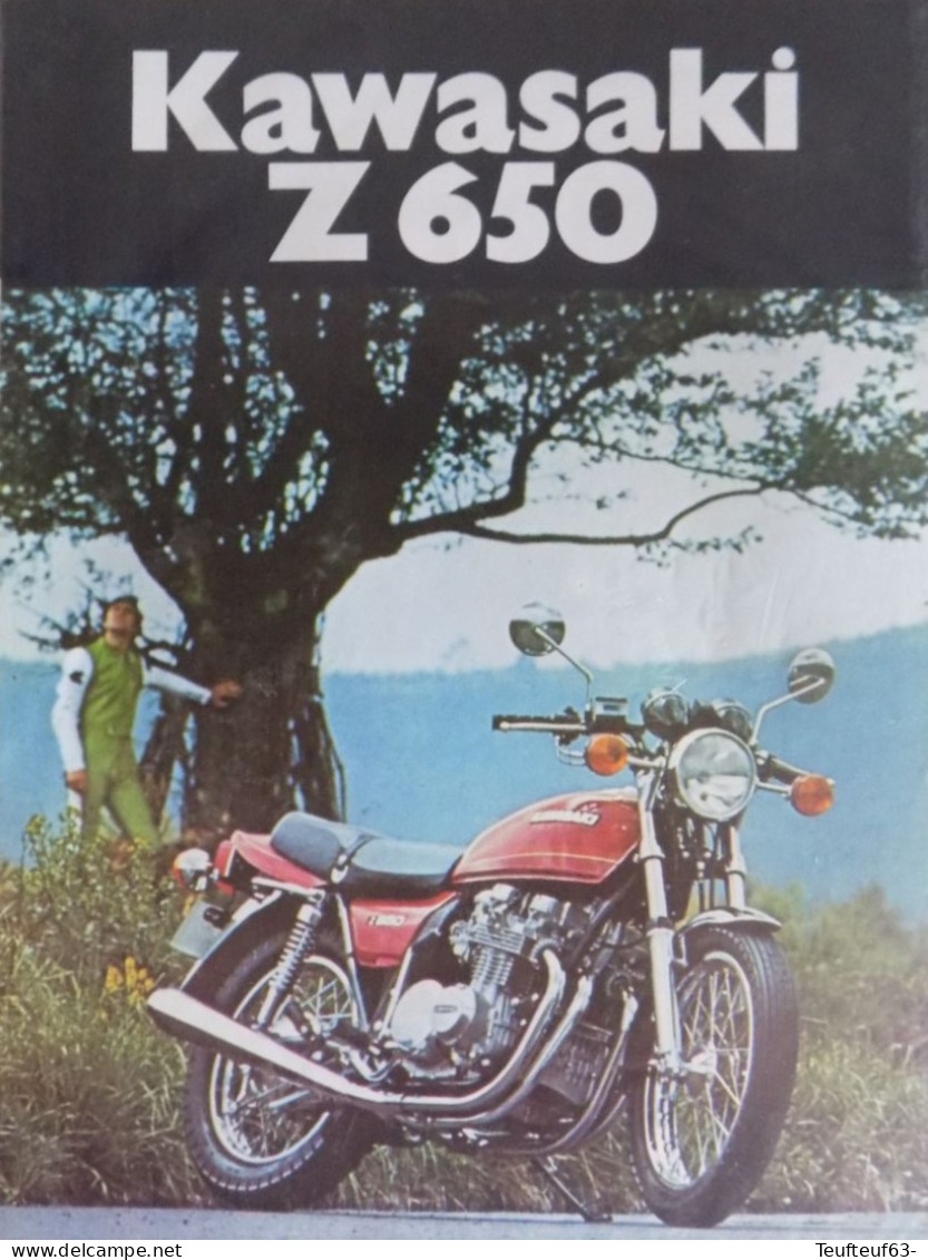 Publicité De Presse ; Moto Kawasaki Z650 - Werbung