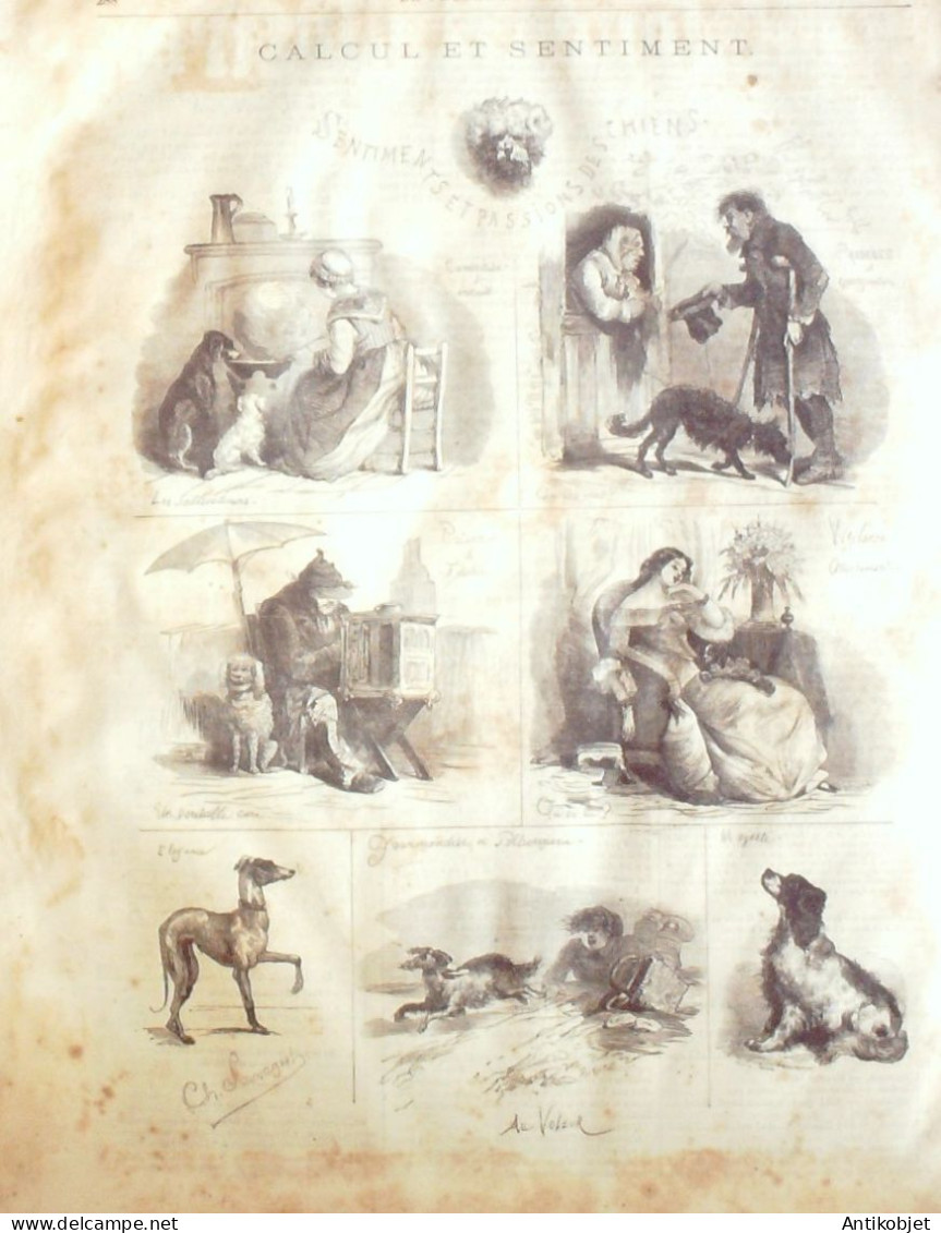Le Journal Illustré 1865 N°82 Porquerolles (83) Biarritz (64) Bordeaux (33) Hemicycle Des Quinconces - 1850 - 1899