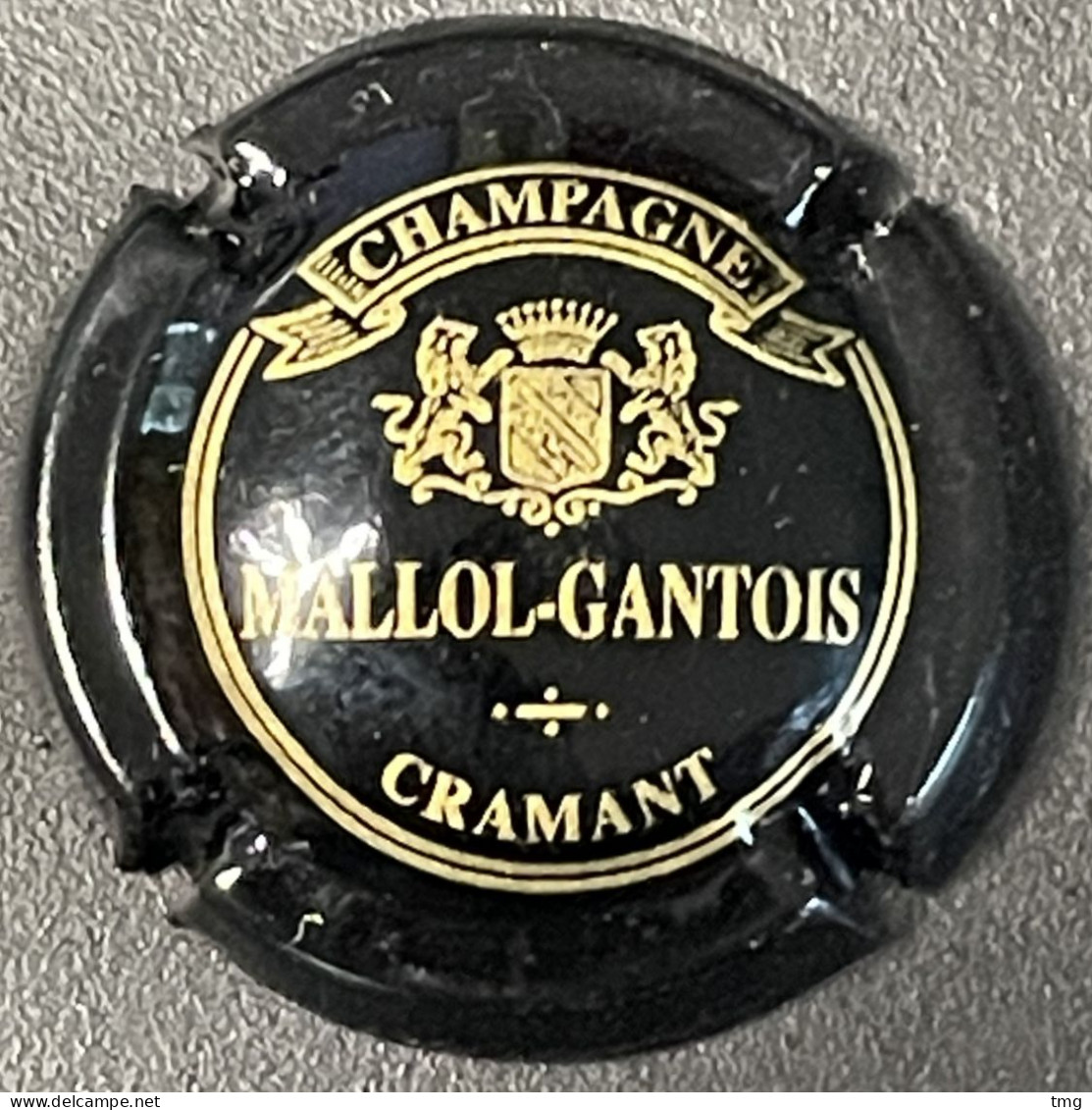 339 - 4a - Mallol-Gantois, Cramant, Noir Et Or, Sans B. (côte 2 €) Capsule De Champagne - Autres & Non Classés