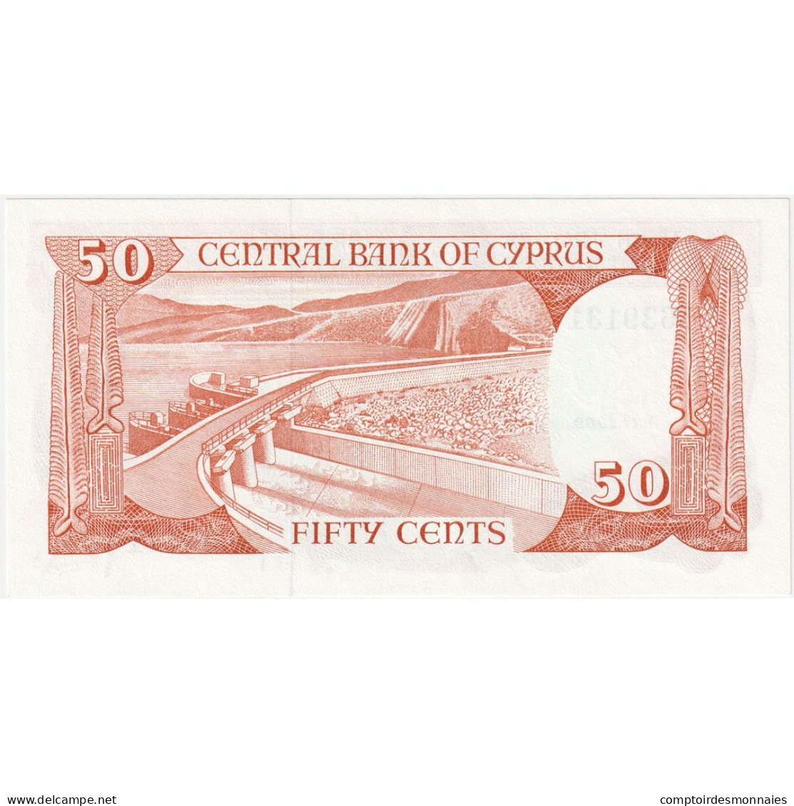 Chypre, 50 Cents, 1989-11-01, NEUF - Cipro