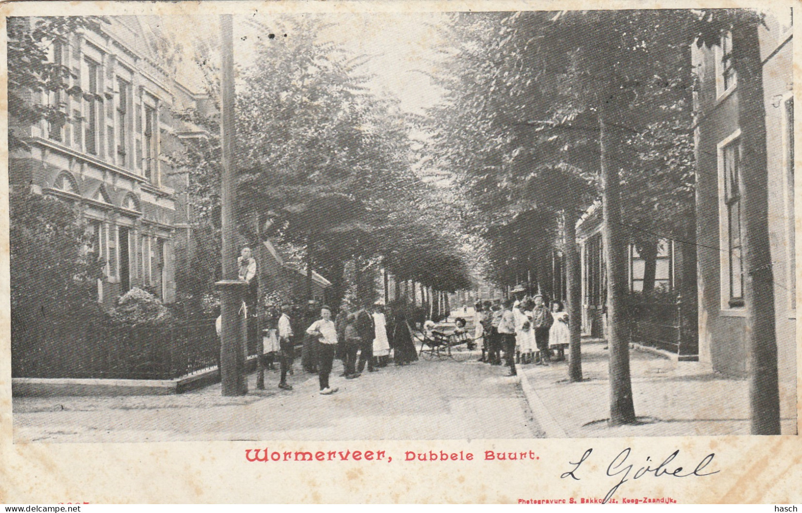 4934 27 Wormerveer, Dubbele Buurt. 1902.  - Wormerveer