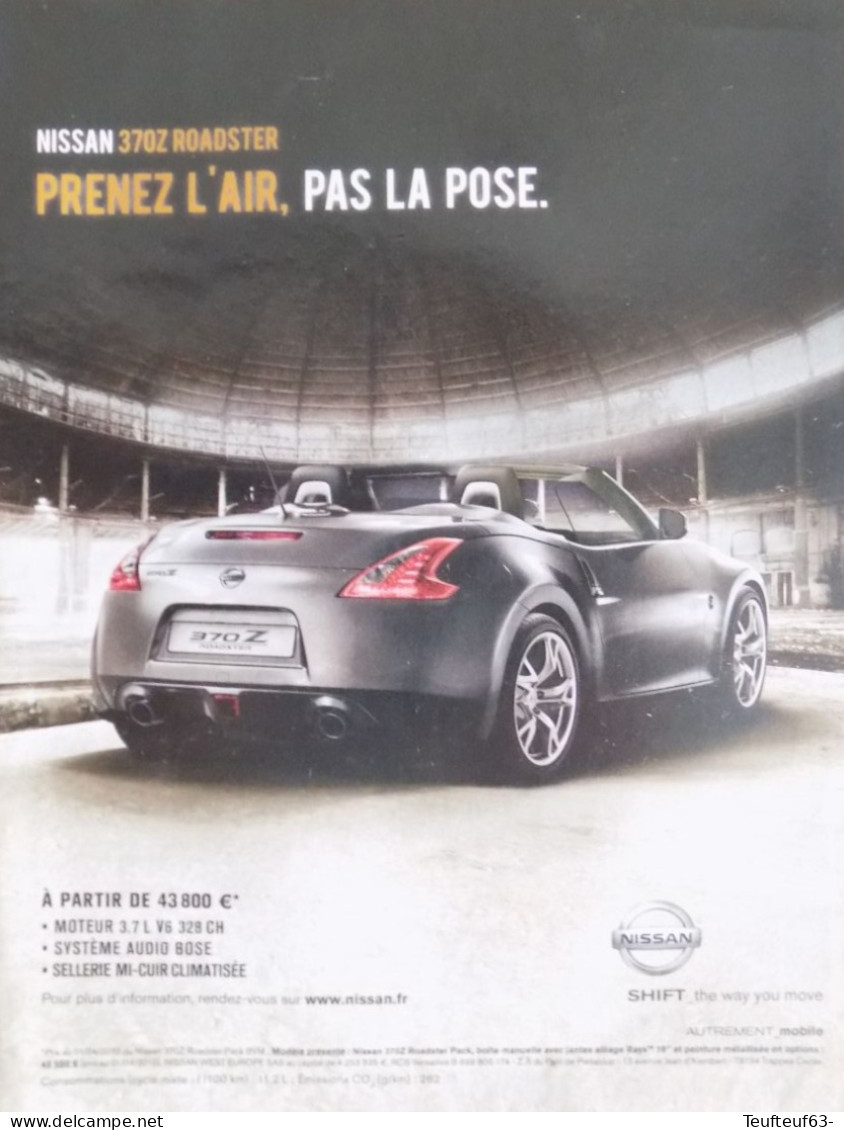 Publicité De Presse ; Automobile Nissan 370Z Roadster - Werbung